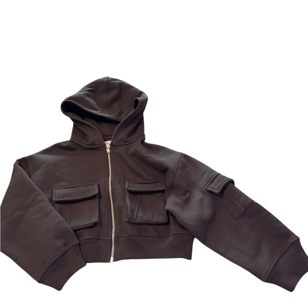 Kids Black Hoodie Jacket